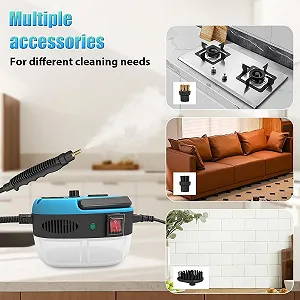 Пароочисник ручний 2500 Вт 3 насадки 120°C synthetic.ua - Фото 1