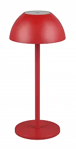 Настільна лампа Reality Leuchten Ricardo R54106110 LED вулична акумуляторна пластикова 1.7 Ват 4-рівневий сенсор Червона - Фото 1
