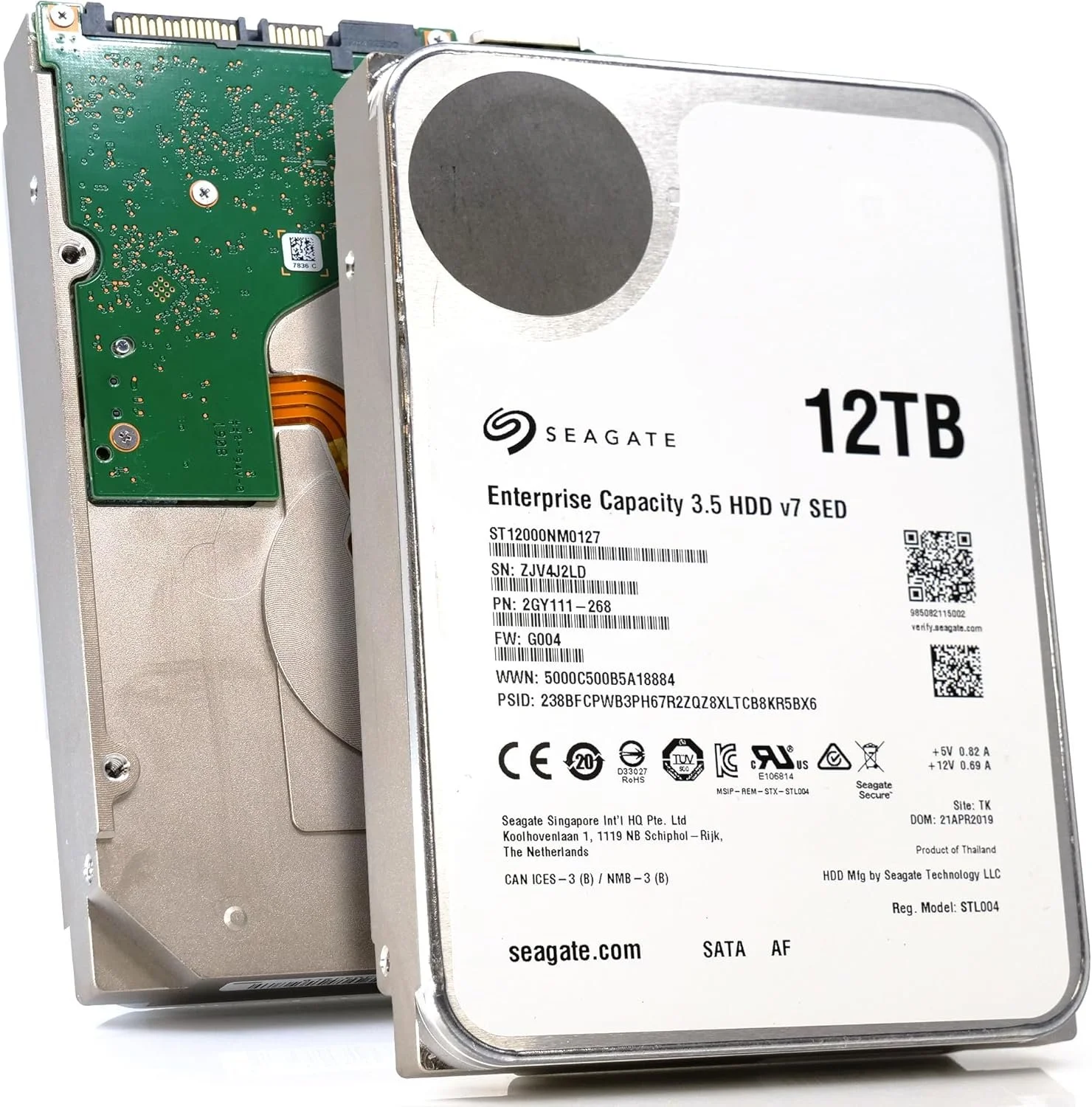 Внутренний жесткий диск 3.5" Seagate Enterprise Capacity v7 12TB 7200 об/мин 200 Мб/с SATA III (ST12000NM0127), фото №2 Внутренний жесткий диск 3.5" Seagate Enterprise Capacity v7 12TB 7200 об/мин 200 Мб/с SATA III (ST12000NM0127), фото №2