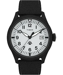 Мужские аналоговые кварцевые часы Timex Traprock с тканевым ремешком - Фото 1