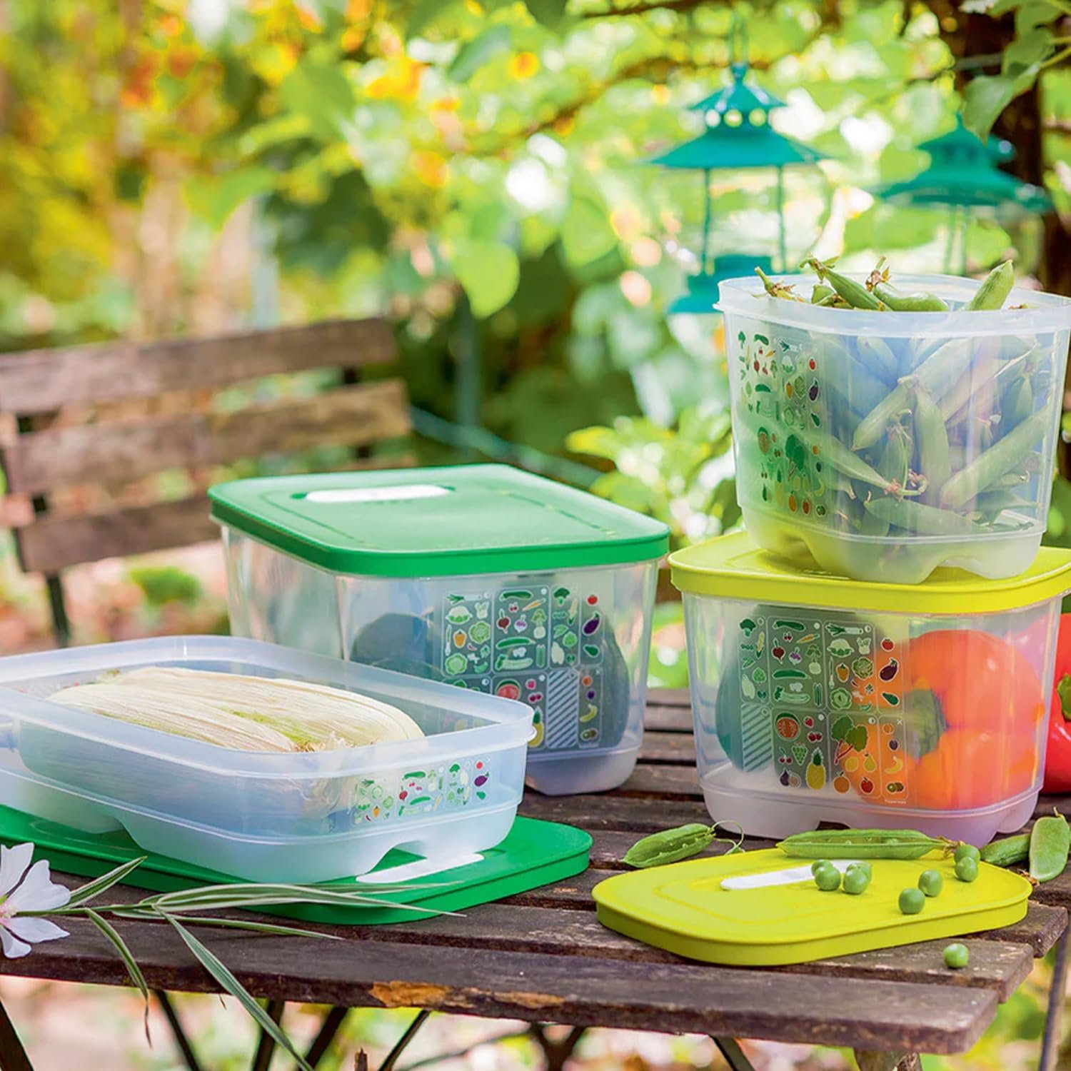 Набір контейнерів для зберігання їжі Tupperware Fridgesmart 4 шт Без BPA Прозорий, фото №6