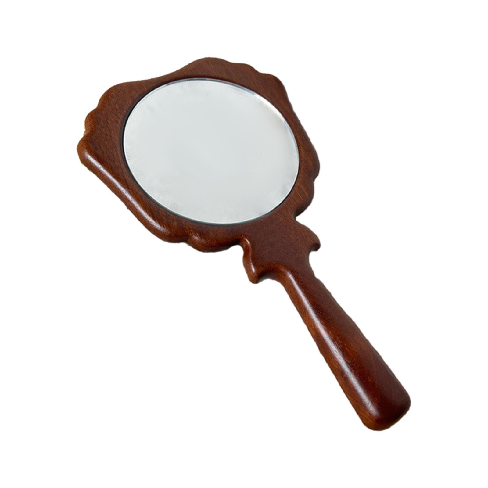 Зеркало Harayaa ручное с деревянной ручкой винтажное косметическое деревянное, фото №6 Зеркало Harayaa ручное с деревянной ручкой винтажное косметическое деревянное, фото №6
