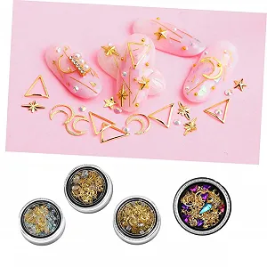 Стразы для ногтей Beavorty 3D, набор 4 шт, разноцветные synthetic.ua - Фото 1