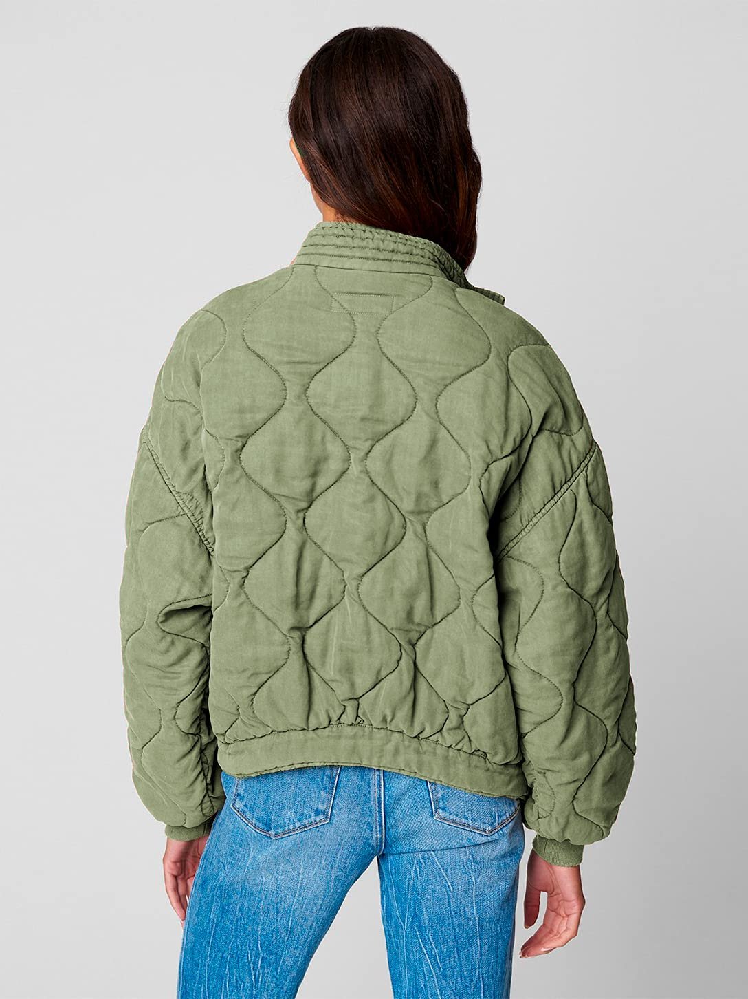 Куртка [BLANKNYC] Tencel з стьобаними плечима для жінок, фото №1