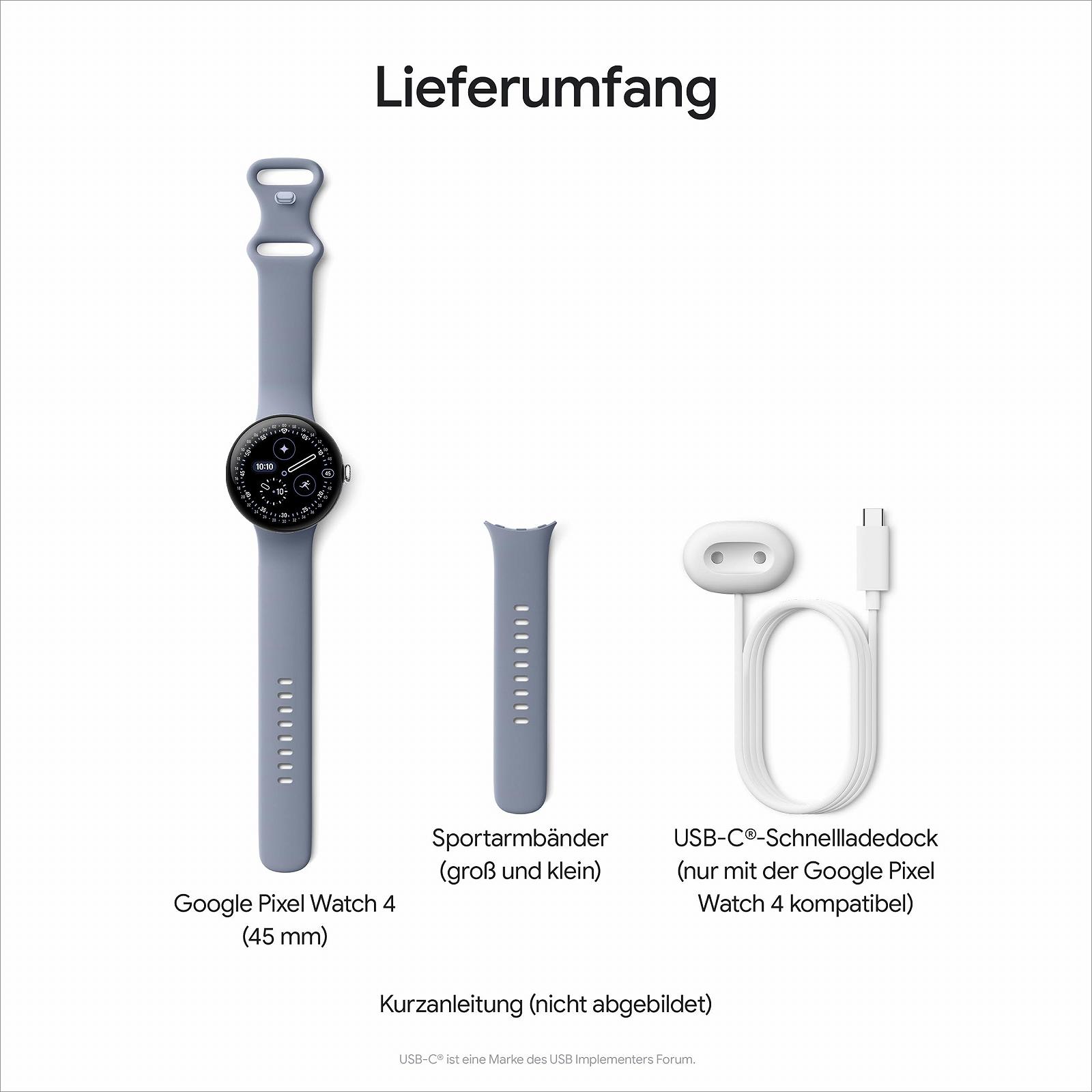Смарт-часы Google Pixel Watch 4 (45мм) Satin Moonstone Aluminium Case с Moonstone Sports Band WiFi, фото №12