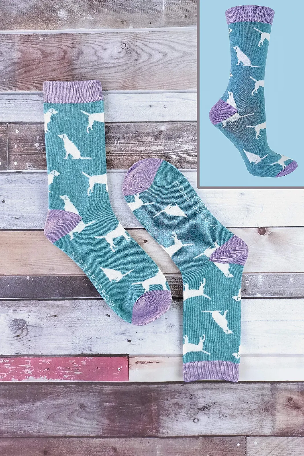 Шкарпетки Miss Sparrow з малюнком собаки, фото №4