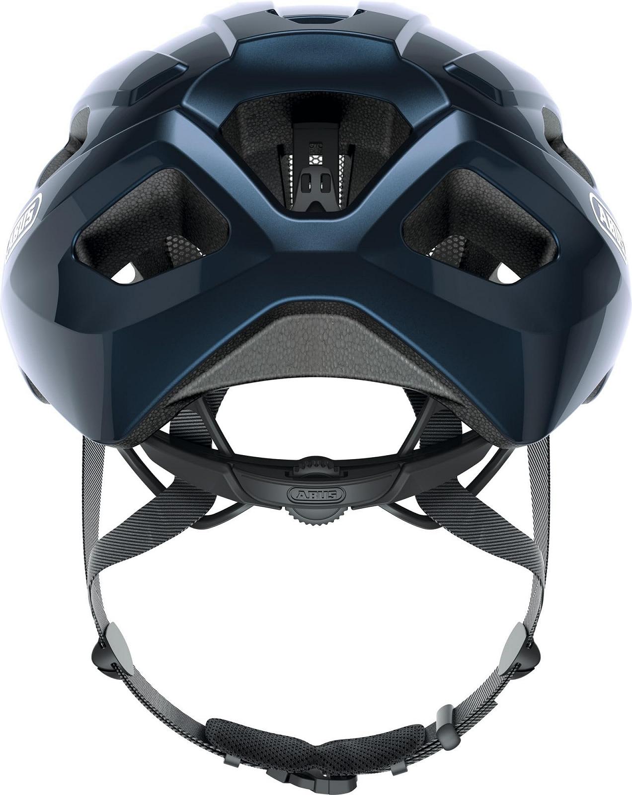 Шолом ABUS Macator Road Bike, спортивний, для початківців, унісекс, Shiny Blue (Midnight Blue), розмір L (58-62 см), фото №3