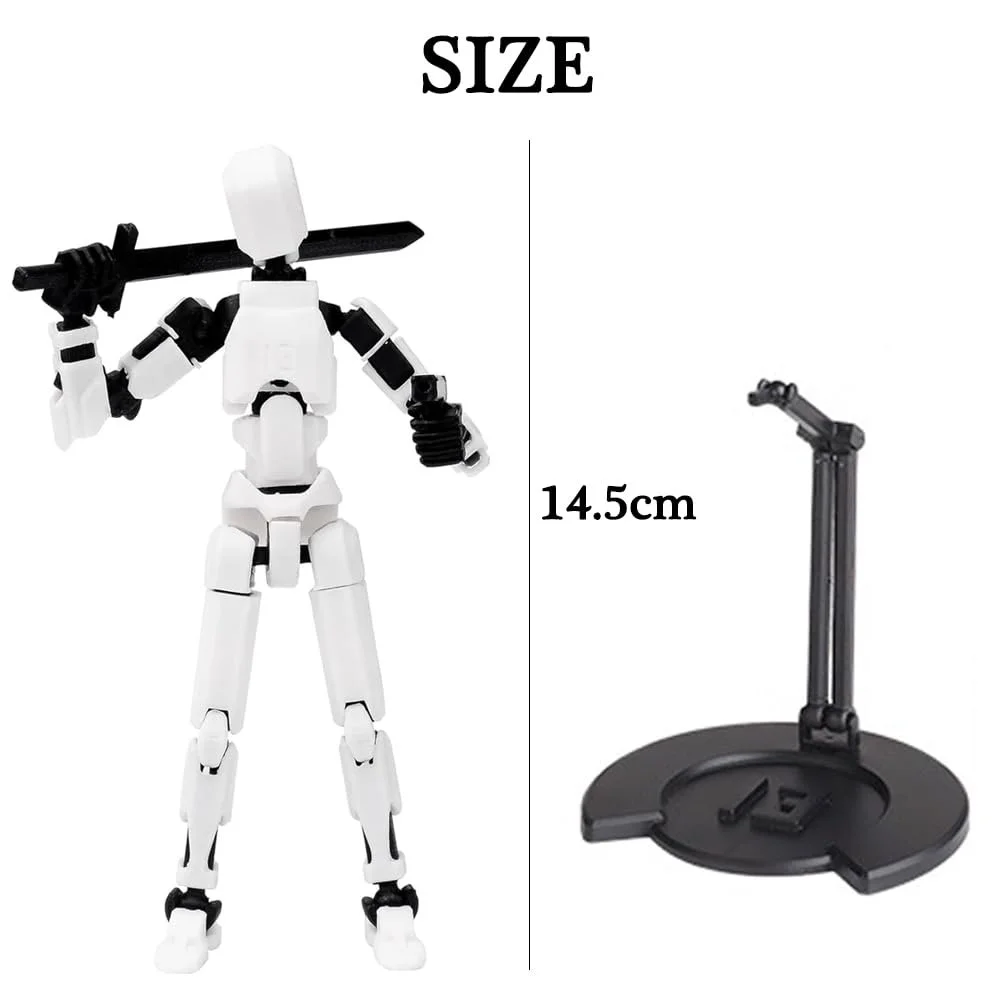 Робот-ігрова фігурка MEZHEN T13 Dummy 13 3D Print 14 см з аксесуарами, фото №2