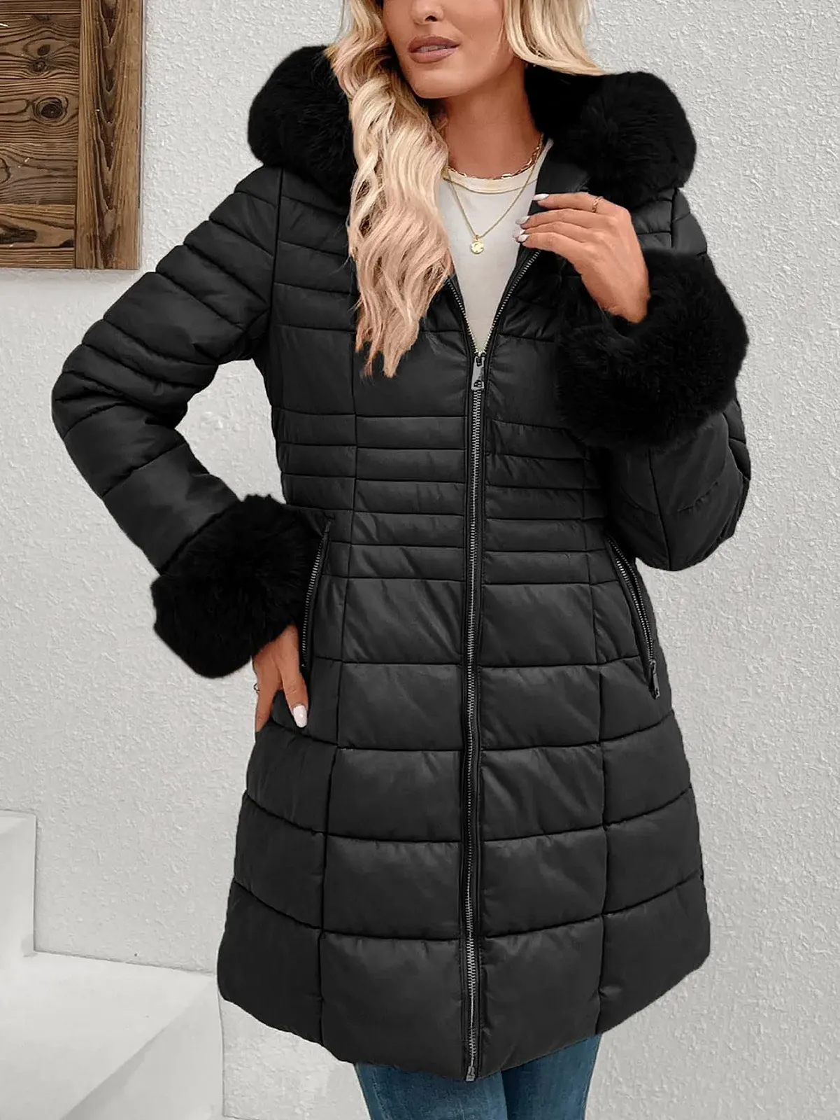 Куртка Geschallino из искусственной кожи женская, короткая, фото №5 Куртка Geschallino из искусственной кожи женская, короткая, фото №5