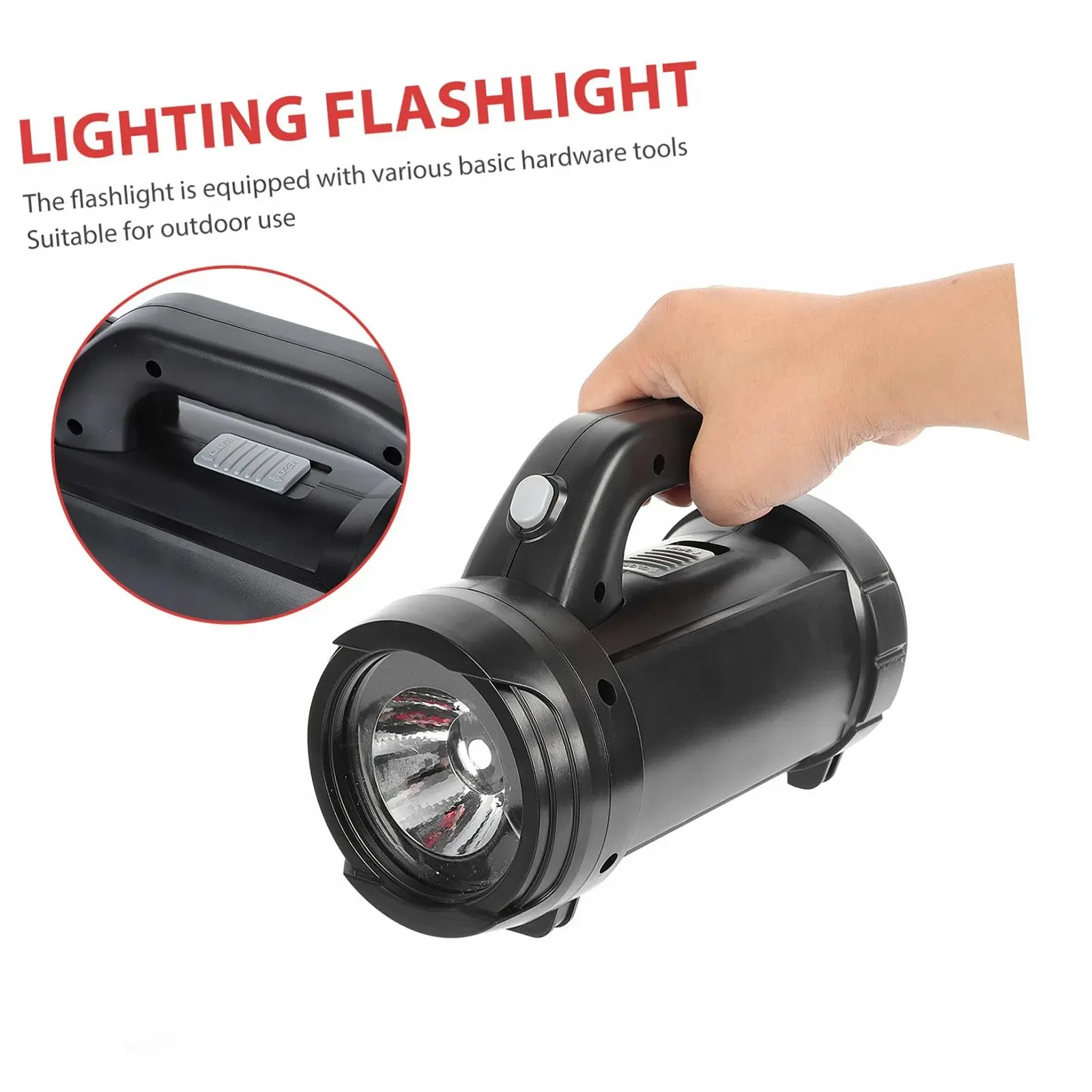 Акумуляторний світлодіодний ліхтарик Gatuidа з набором інструментів для ремонту, багатофункціональна робоча лампа для кемпінгу, надзвичайних ситуацій і домашнього використання, фото №3