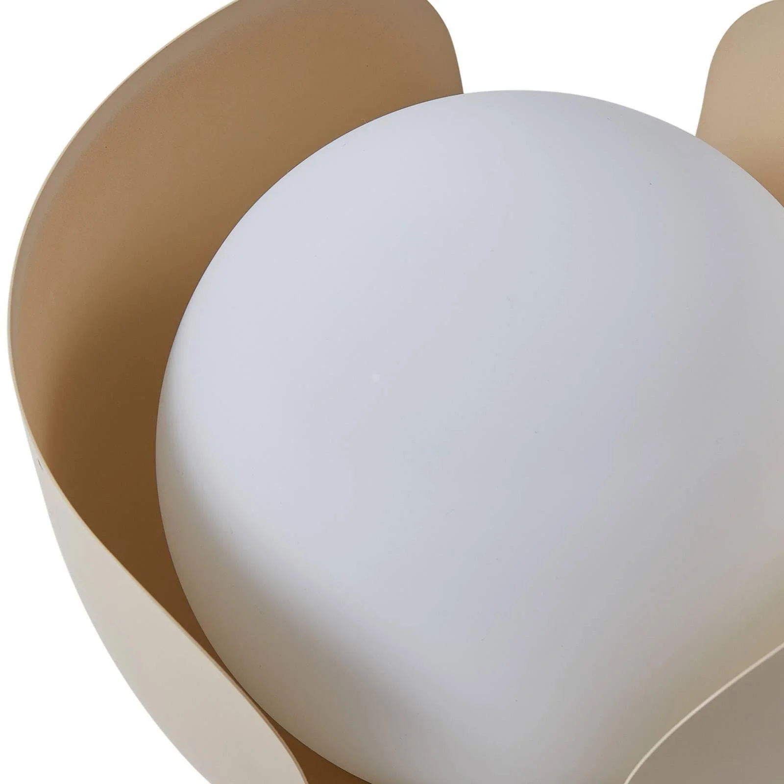 Настільна лампа Lindby Fiora Modern 1 лампа E27 кремовий метал, фото №6