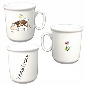 Детская Кружка Фарфоровая (Корова) - Фото 1