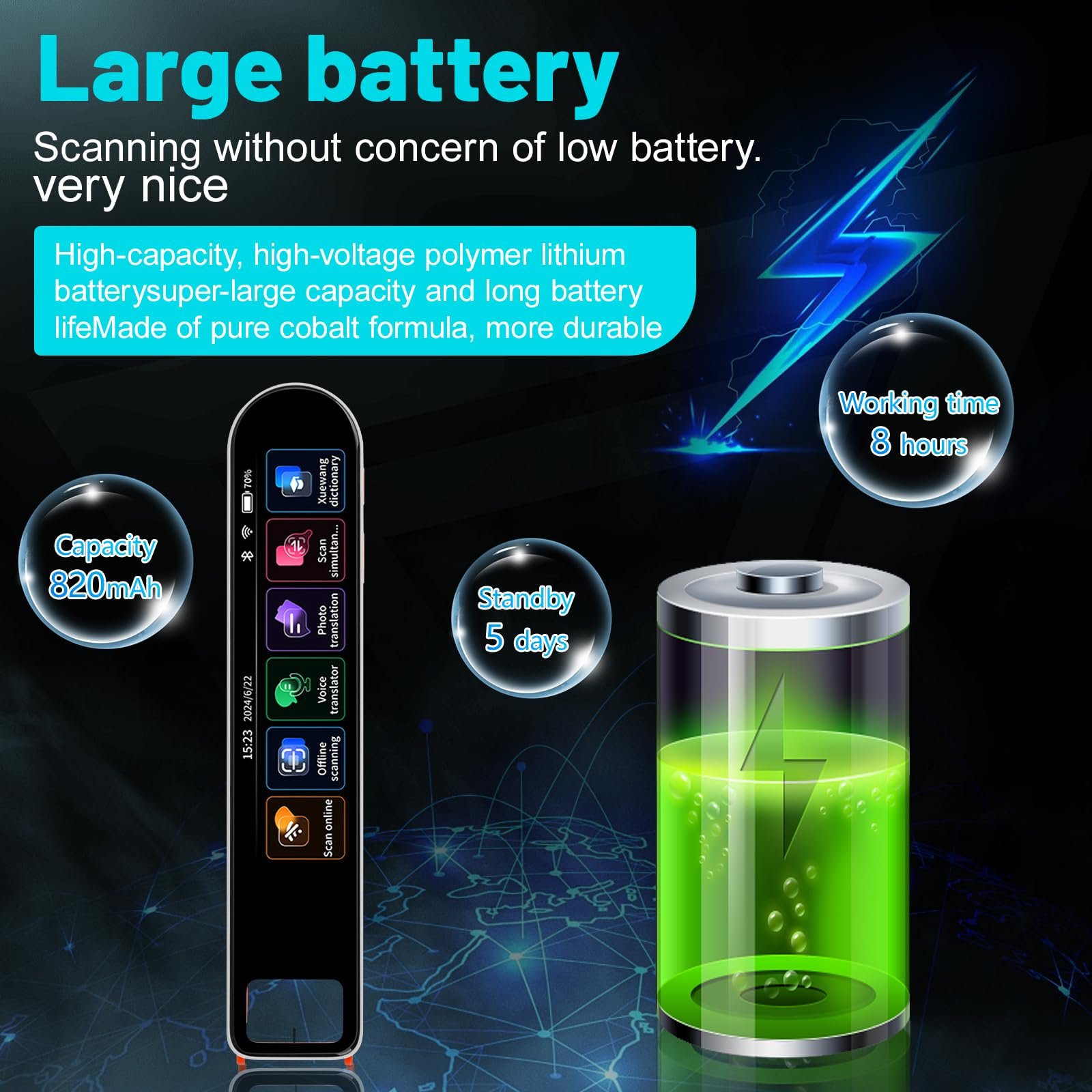 Ручка-сканер для перекладу, 142 мови онлайн, фото №7