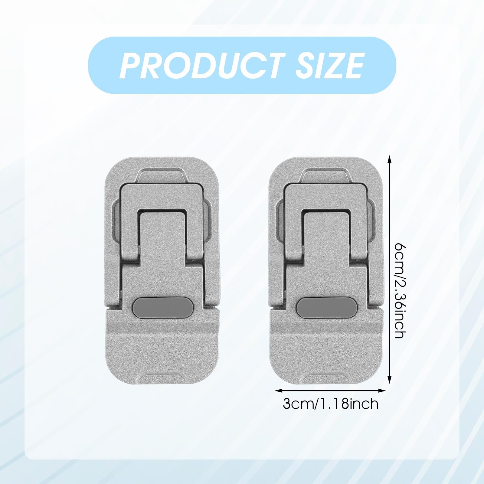 Подставка для ноутбука, складная, регулируемая, мини, самоклеющаяся, для дома/офиса, путешествий, 2 шт. в упаковке, фото №2