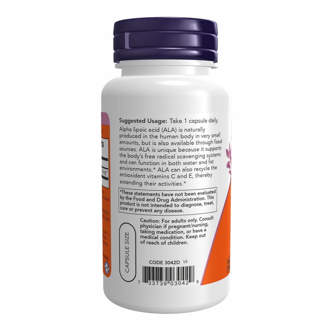 Alpha Lipoic Acid 250 mg 60 vcaps, фото №3