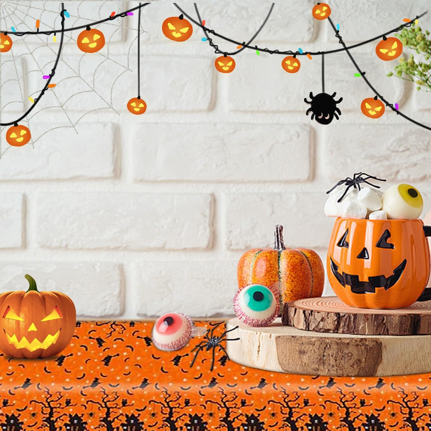 Скатертина Halloween Набір з 4 шт. 130 x 220 см Прямокутна, фото №6