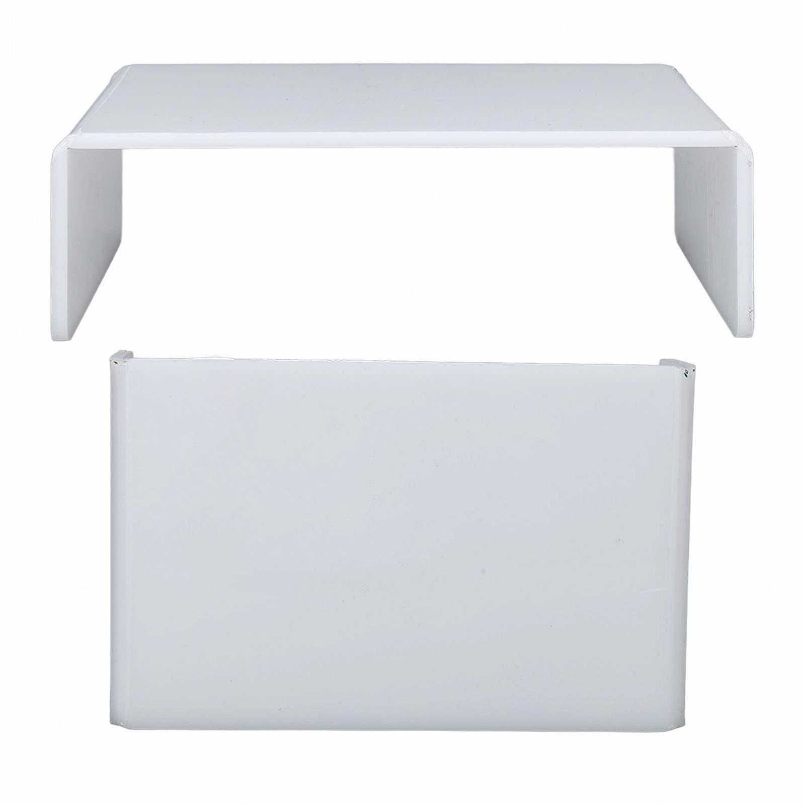 Подставка для монитора Акриловая Fernsher 27 x 16.5 x 8 см, Белая, фото №5