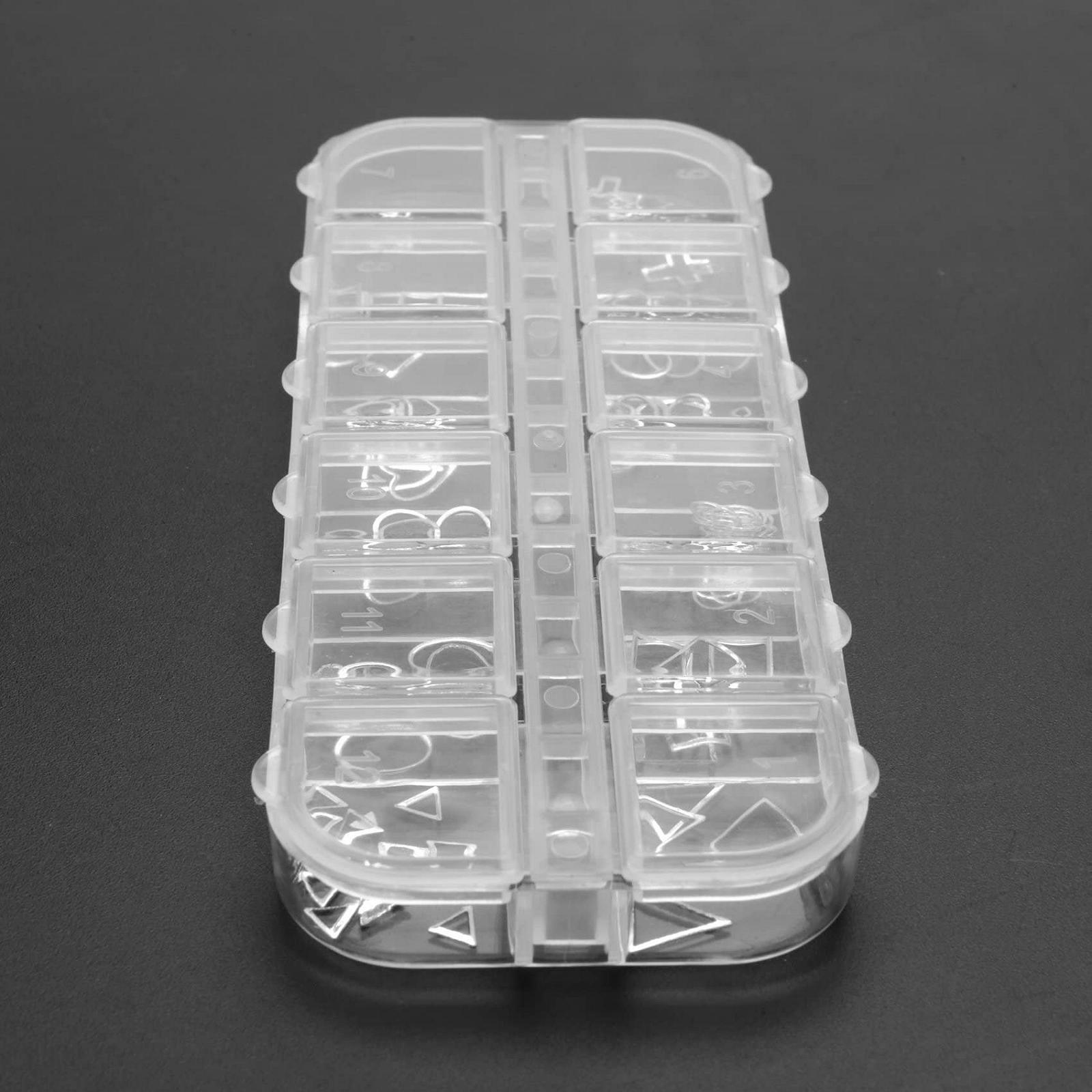 Стрази Booso 3D-інструмент для манікюру 8# срібний, фото №4