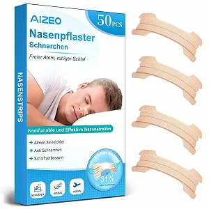 Пластыри от храпа, 50 шт, Сверхпрочные, Для лучшего дыхания во время спорта и улучшения качества сна. - Фото 1