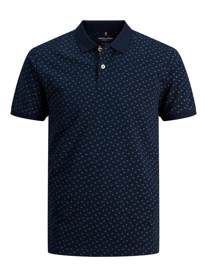 Поло JJEJACK DETAIL POLO SS NOOS 12201315 Blazer-AOP:Full Body Jack&Jones Темно-синій L, фото №5