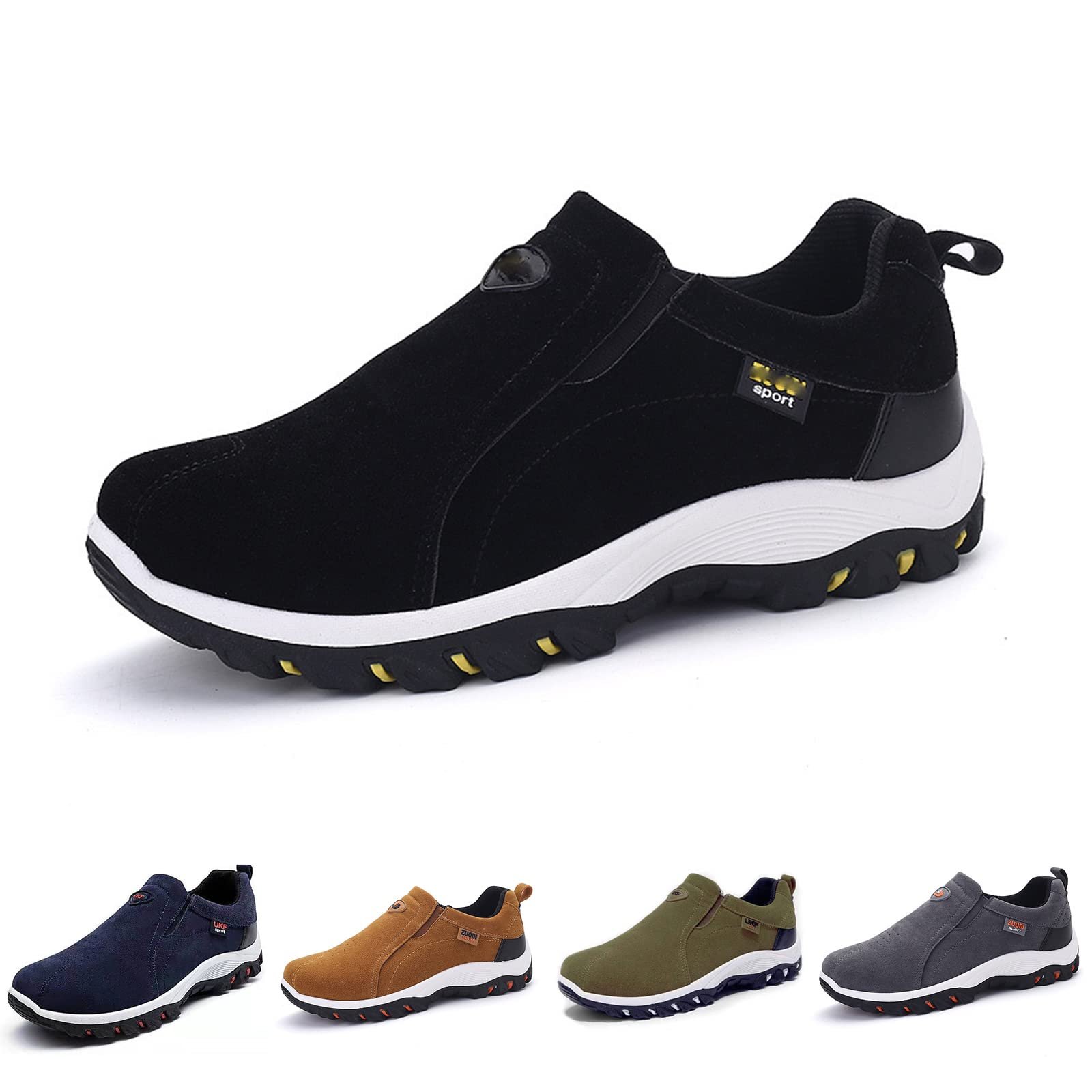 Кросівки для чоловіків з хорошою підтримкою склепіння стопи, дихаючі, легкі, нековзкі для активного відпочинку, пішого туризму та прогулянок, фото №1 Кросівки для чоловіків з хорошою підтримкою склепіння стопи, дихаючі, легкі, нековзкі для активного відпочинку, пішого туризму та прогулянок, фото №1