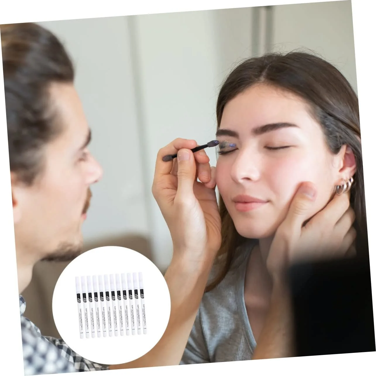 Олівець для очей FRCOLOR, водостійкий, білий, фото №3 Олівець для очей FRCOLOR, водостійкий, білий, фото №3