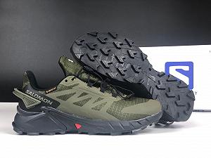 Чоловічі термо кросівки Salomon Supercross 4 Gore-tex хакі synthetic.ua - Фото 1