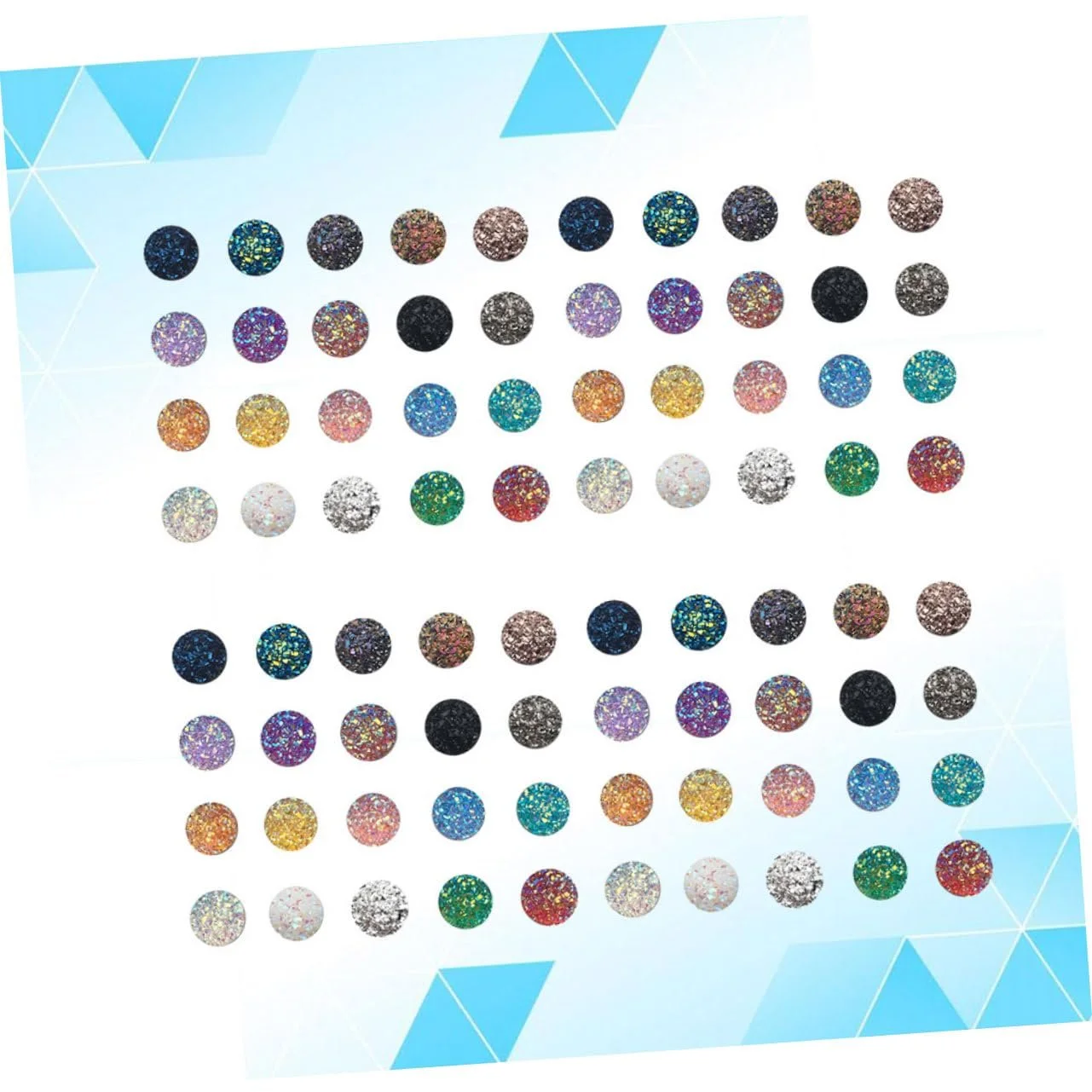 Украшения FRCOLOR, 100 штук, бусины из смолы, круглые кабошоны, искусственные друзы, стеклянные драгоценные камни, фото №5
