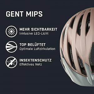 Шолом ALPINA Gent MIPS Велосипедний з сіткою від комах для дорослих, світловідбиваючий synthetic.ua - Фото 1