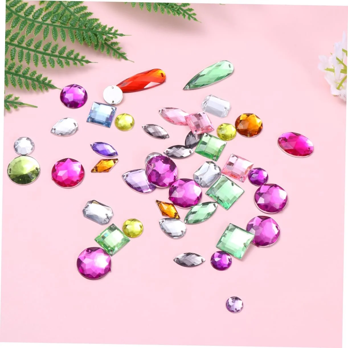 Стразы Акриловые Healeved Разные формы 100 шт. Разноцветные, фото №8