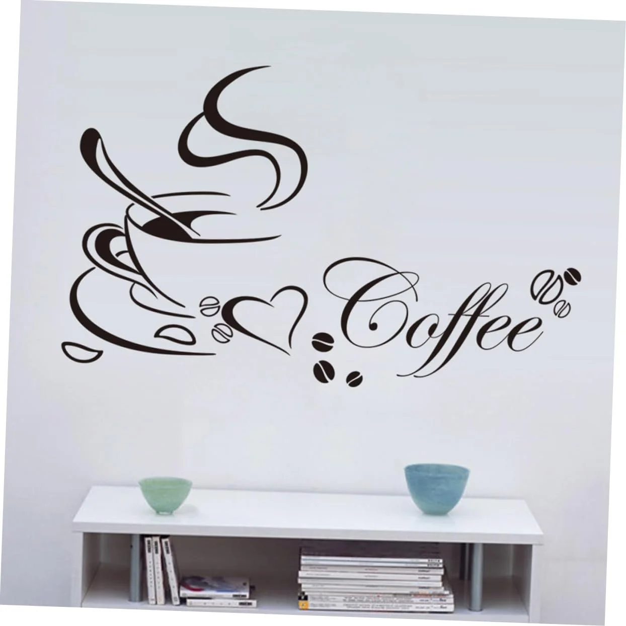 Наклейка на стіну POPETPOP Coffee вінілова PVC DIY знімна, фото №6 Наклейка на стіну POPETPOP Coffee вінілова PVC DIY знімна, фото №6