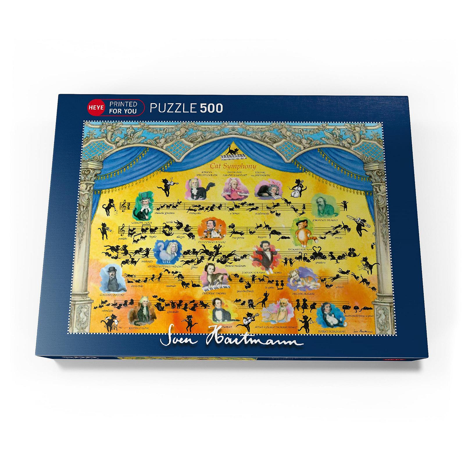 Пазл Heye Puzzle MyPuzzle Special Collection Sven Hartmann - Cat Symphony 500 деталей, фото №4