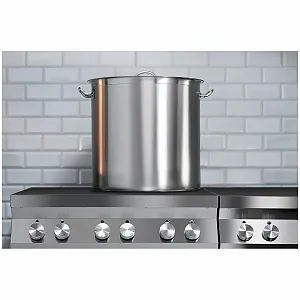 Кастрюля индукционная Royal Catering из нержавеющей стали 70 литров synthetic.ua - Фото 1