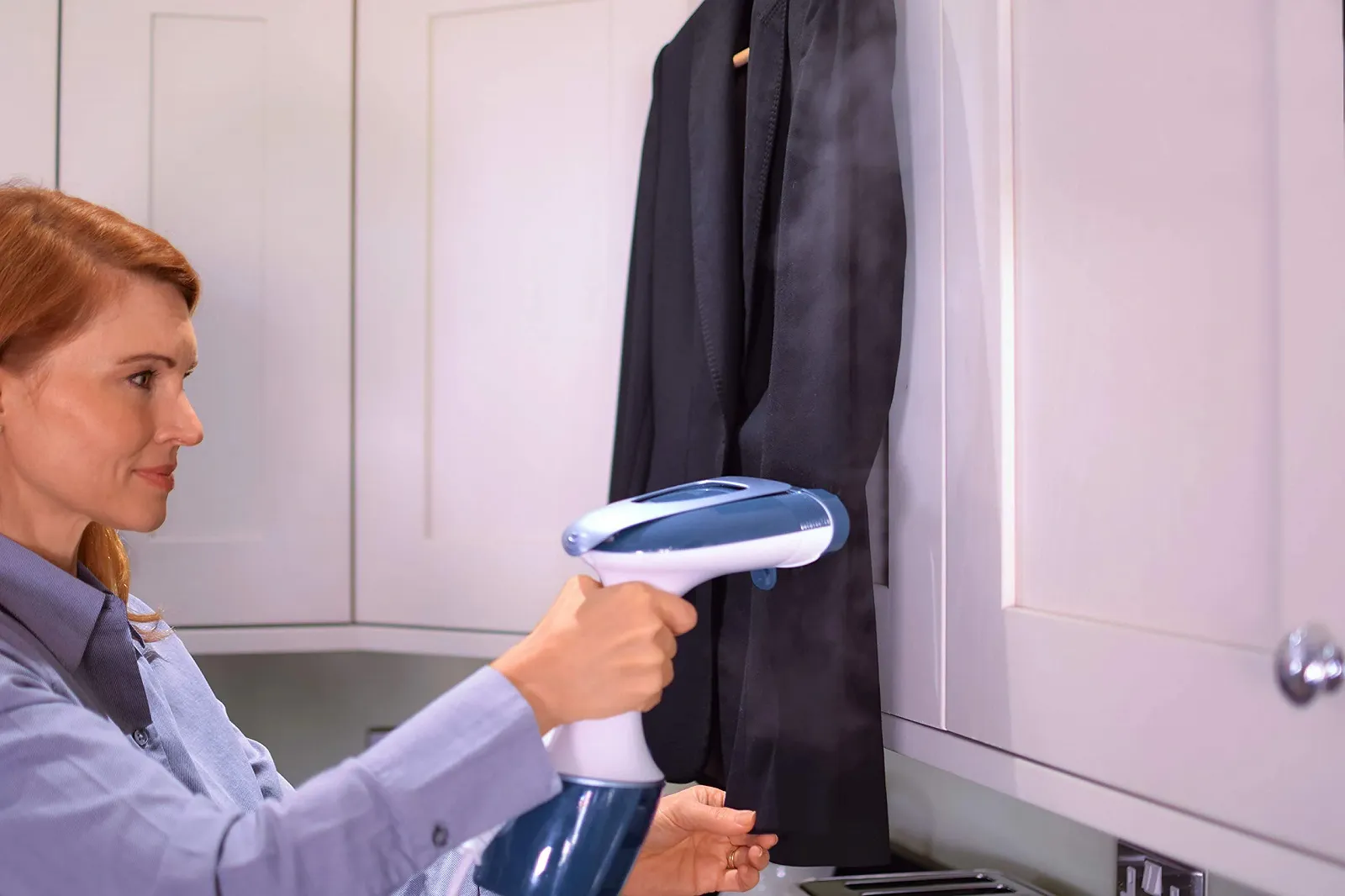 Вертикальный отпариватель Morphy Richards 361000 1750 Вт Белый/Голубой, фото №9