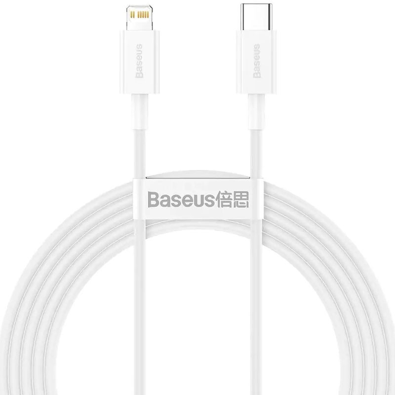Дата кабель Baseus Superior Series Fast Charging Type-C to Lightning PD 20W 1m CATLYS-A, фото №1