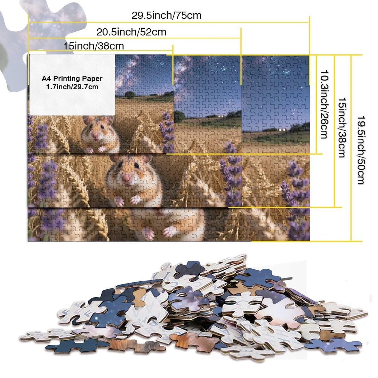 Пазл Golden Bear Хомяк 1000 элементов 38 x 26 см, фото №5 Пазл Golden Bear Хомяк 1000 элементов 38 x 26 см, фото №5