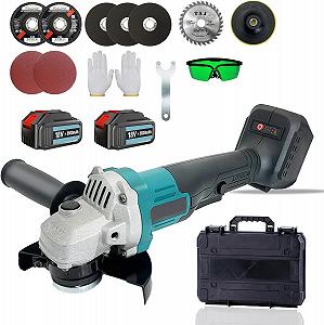 Батарейний кутовий шліфувальний апарат заміна для Makita DGA517Z безщітковий різальний шліфувальний диск 125 мм 850 Вт з 2 x 5500 мАг батареями шліфування для видалення фарби та розчину - Фото 1