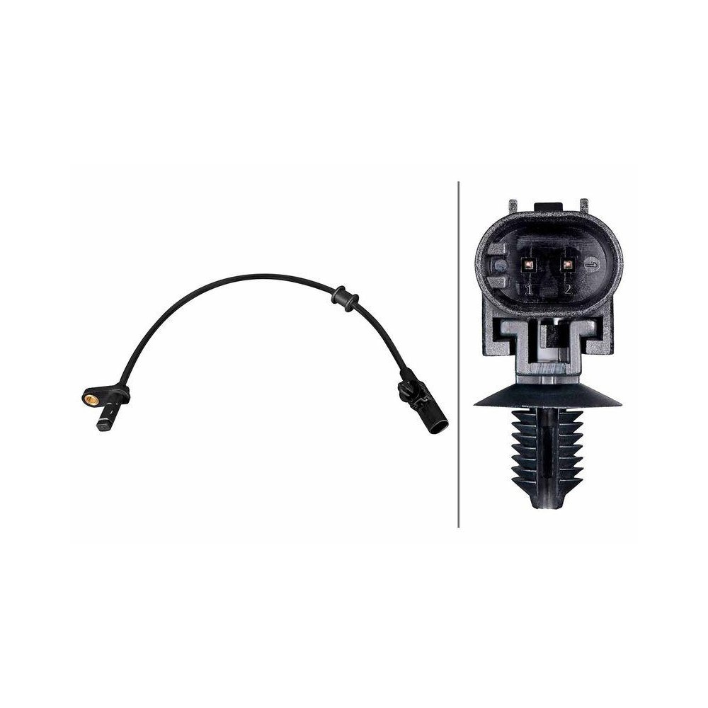 Датчик частоти обертання колеса HELLA 6PU 358 216-491 для AUDI, задня вісь, передня вісь, фото №1