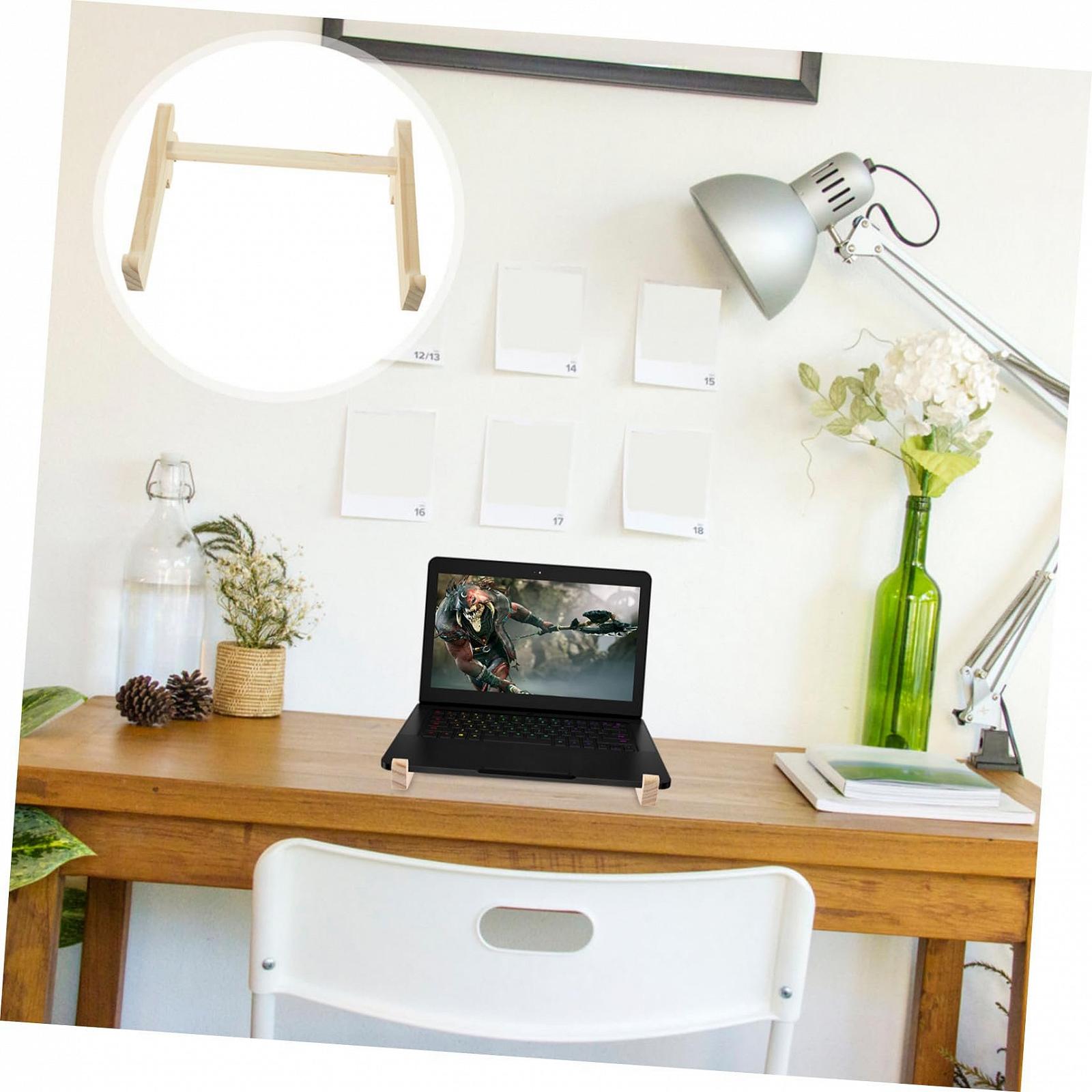 Підставка для ноутбука Дерев'яна Вертикальна Регульована по висоті Ергономічна Зручна для дому Офісу та столу, фото №6 Підставка для ноутбука Дерев'яна Вертикальна Регульована по висоті Ергономічна Зручна для дому Офісу та столу, фото №6