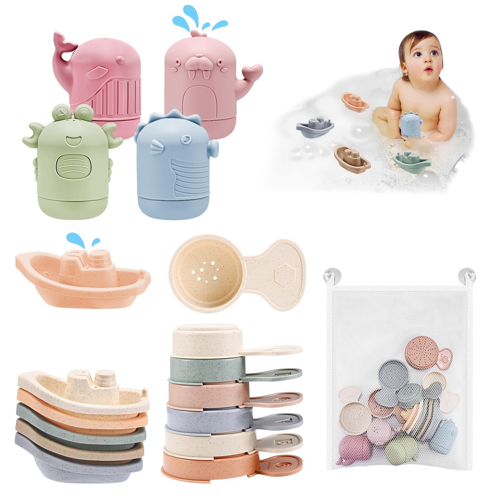 Набор игрушек для ванной 16 шт., фото №1 Набор игрушек для ванной 16 шт., фото №1