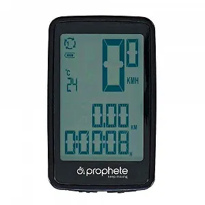 Велокомпьютер беспроводной Prophete 14 функций черный Li-ion USB - Фото 1