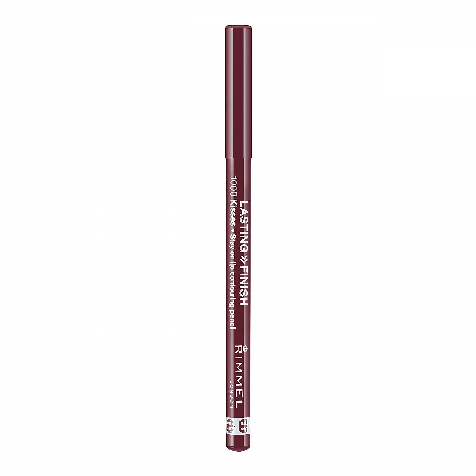 Олівець для губ Rimmel 1000 Kisses Stay On Black Tulip 063, фото №2