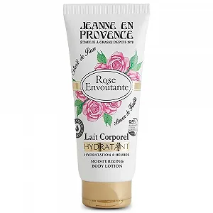 Молочко для тела JEANNE EN PROVENCE Интенсивно увлажняющее и ароматизированное Пленительный аромат розы 95% ингредиентов натурального происхождения для сухой кожи - Фото 1