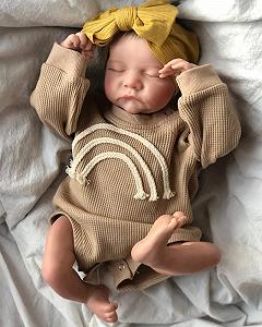 Кукла Zero pam Reborn Baby Boy 19 дюймов Кукла как настоящий ребёнок Новорождённые дети Куклы из силикона Реалистичная как настоящий ребёнок кукла от 3 лет - Фото 1
