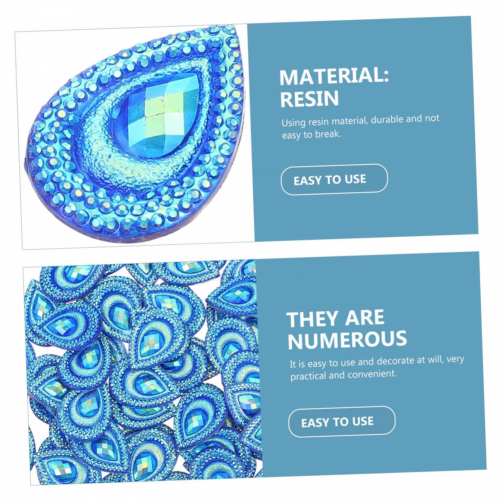 Стразы Водопад COHEALI Форма капли Плоская задняя часть, фото №8