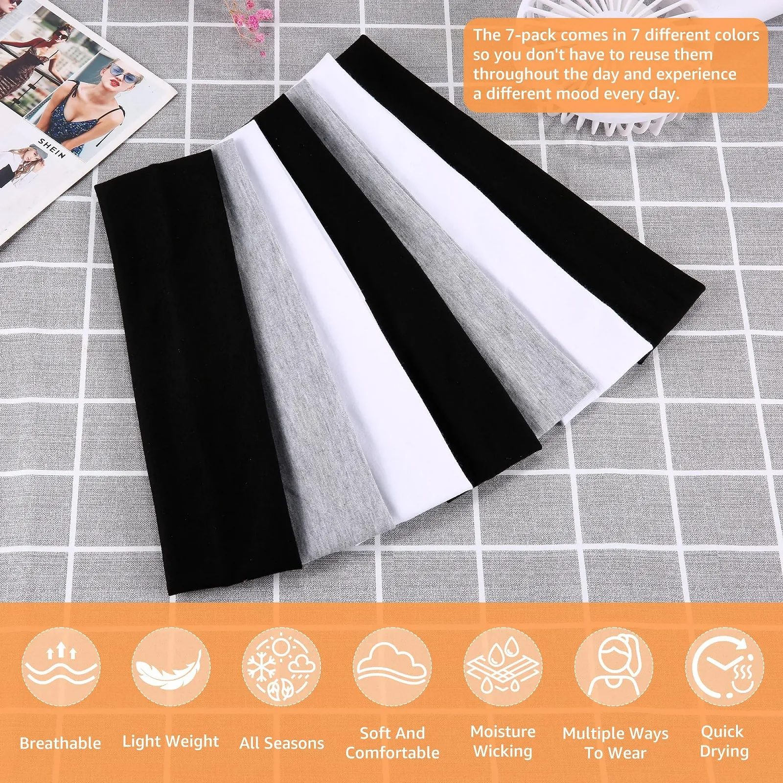 Пов'язки на голову для жінок Non-Slip, фото №3