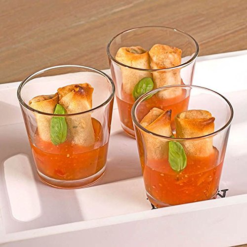 Набір з 12 свічників Тричкова форма 7,5 x 5,5 x 7,5 см прозорий, фото №3