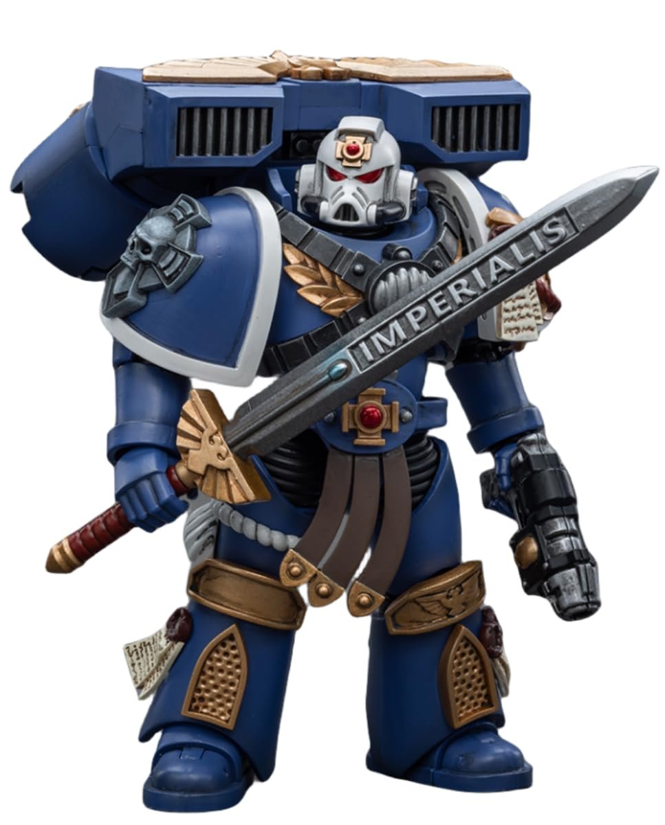 Фигурка Коллекционная JoyToy Warhammer 40k Ultramarines Vanguard Veteran Sergeant 1:18 (Sergeant JT8018), фото №2