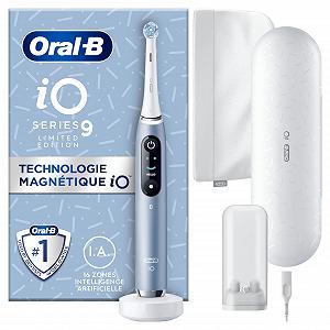 Зубная электрощетка Oral-B iO Series 9 Special Edition, Bluetooth, 7 режимов, 1 дорожный футляр, 1 сумка, синий - Фото 1