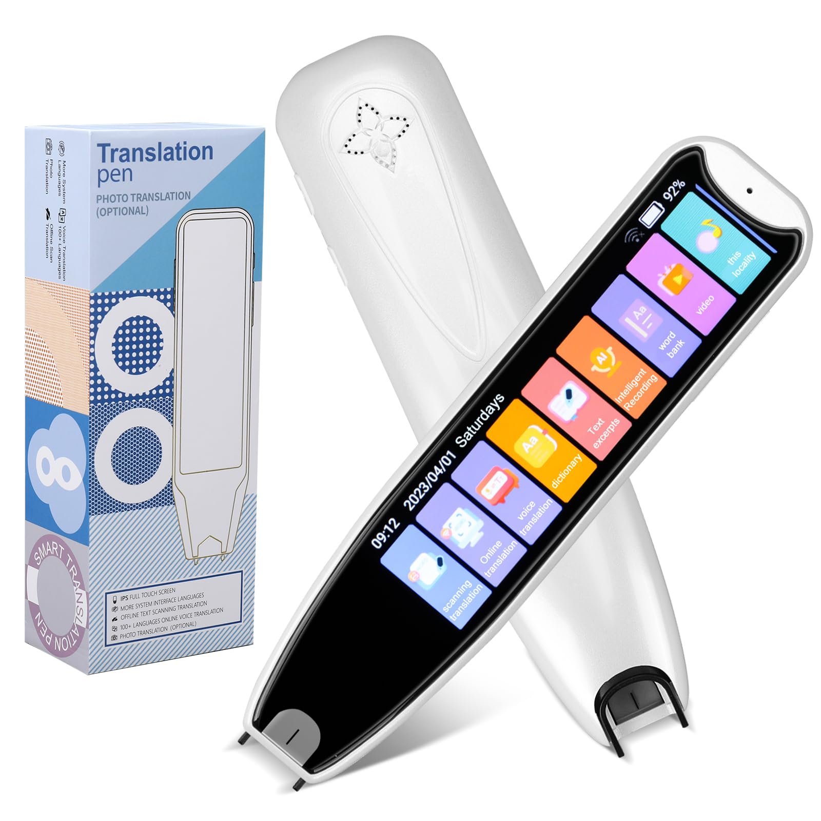 Ручка-сканер Перекладач, Онлайн 142 мови з 3,7-дюймовим сенсорним екраном, фото №1
